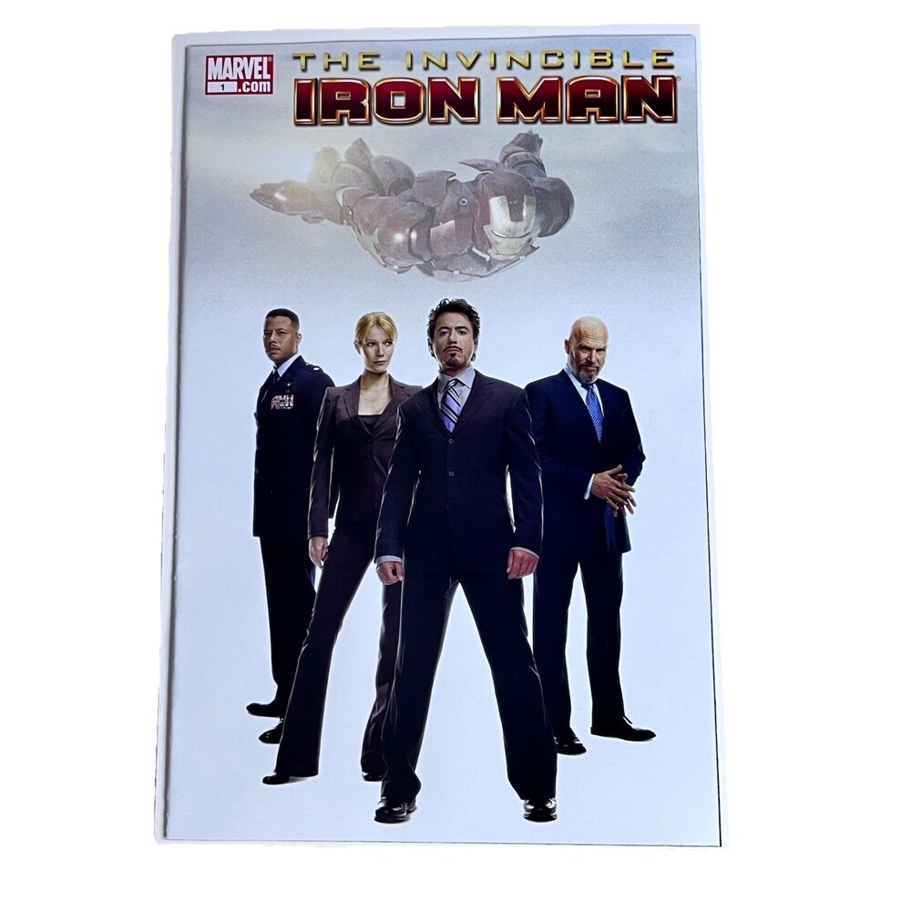 Invincible Iron Man #1 2008 Robert Downey Jr Movie Variant Cover Comic Book
